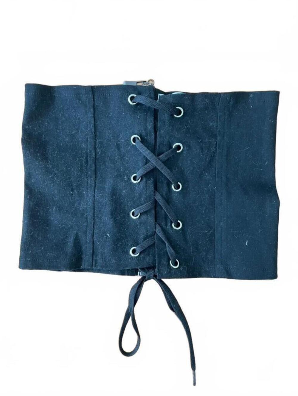 My Mum Made It Black Lace-Up Waist Corset Belt